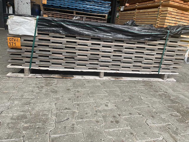 Schuttingpanelen grijs geïmpregneerd en gecoat, 1800x1800mm (9x) - afbeelding 3 van  4