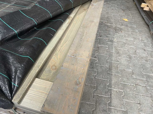 Schuttingpanelen grijs geïmpregneerd en gecoat, 1800x1800mm (9x) - afbeelding 4 van  4