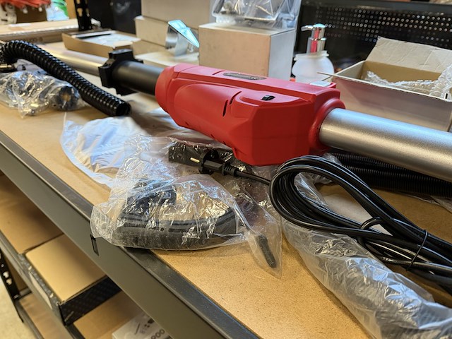 Schuurmachine 710w met accessoires timbertech, tbslf02 - afbeelding 4 van  4