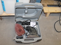 Schuurmachine tcm met schuurpads in kunststof koffer. - afbeelding 1 van  2