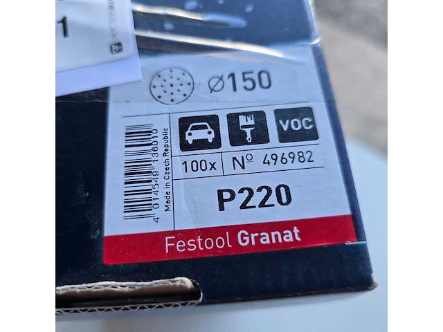 Schuurpapier, festool, p220 - afbeelding 4 van  4