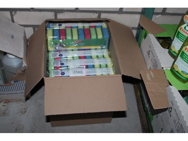 Schuursponsjes in doos. 200 stuks. - afbeelding 1 van  2
