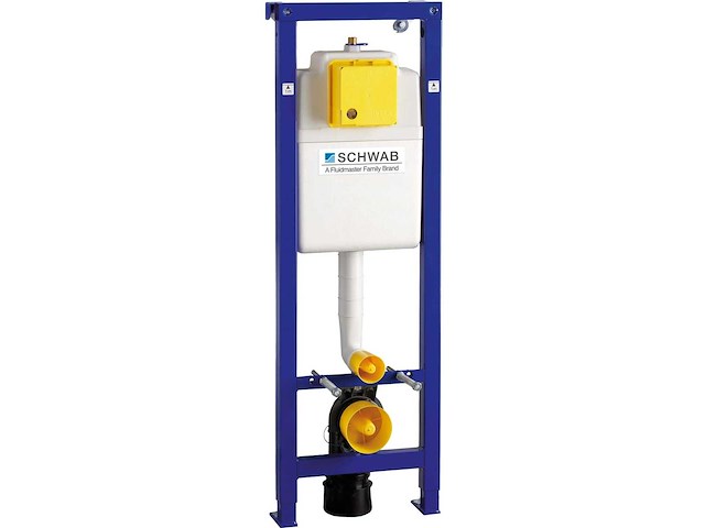Schwab duplo 380 toilet inbouwframe met drukplaat - afbeelding 1 van  4