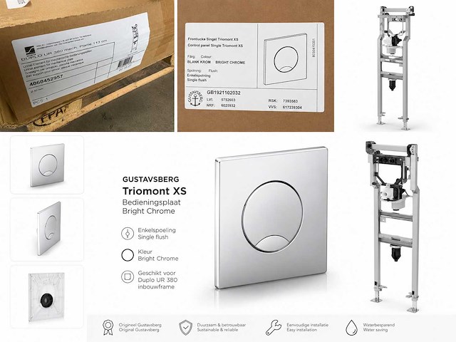Schwab duplo ur380 urinoir inbouwframe - afbeelding 1 van  6