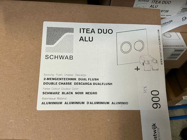 Schwab itea duo alu drukplaat (4x) - afbeelding 3 van  3