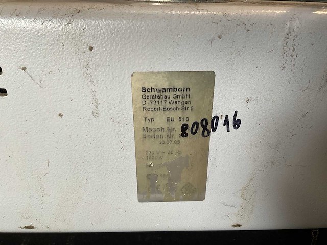 Schwamborn eu 510 polijstmachine - afbeelding 8 van  9
