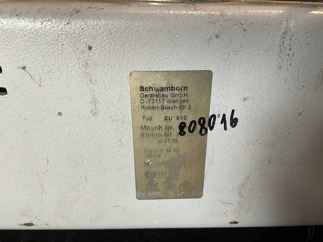 Schwamborn eu 510 polijstmachine - afbeelding 8 van  9