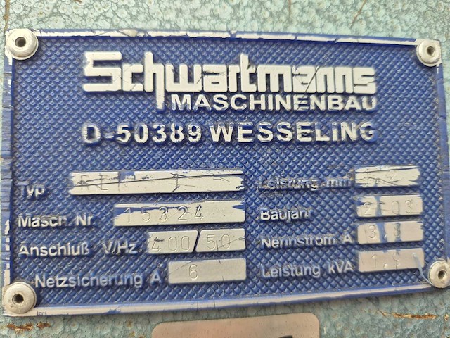 Schwartmanns - rln - elektrische rijenponsmachine - afbeelding 12 van  15