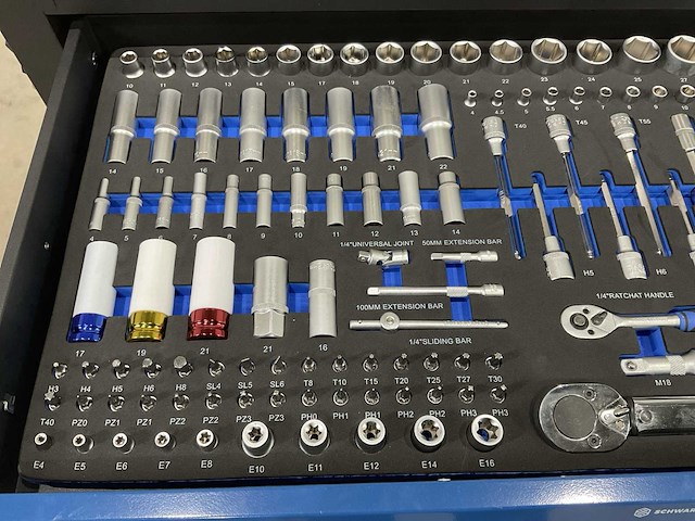 Schwartzmann - professionele gereedschapswagen met gereedschap - afbeelding 16 van  18