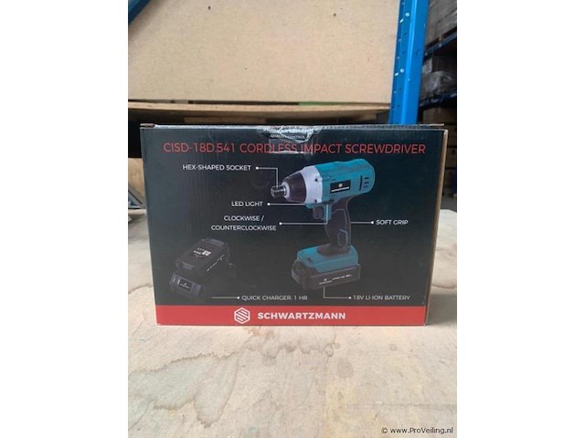 Schwarzmann accuboormachine 18v - 80nm incl. koffer - afbeelding 2 van  5