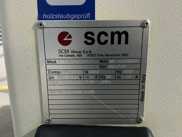 Scm - 2001 - t 130n - tafel- en spilfreesmachine - afbeelding 21 van  31