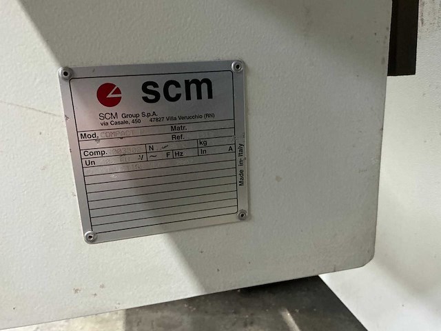 Scm - 2003 - compact p - vierzijdige profileer- en schaafmachine - afbeelding 8 van  16