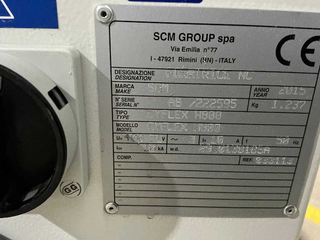 Scm - 2015 - cyflex h800 - cnc-boormachine - afbeelding 3 van  11