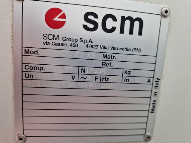 Scm - compact 23 ks - vierzijdige profileer- en schaafmachine - 2002 - afbeelding 4 van  22