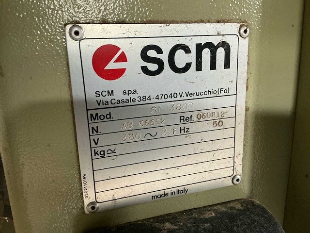 Scm si 3800 tafelcirkelzaagmachine - afbeelding 3 van  17