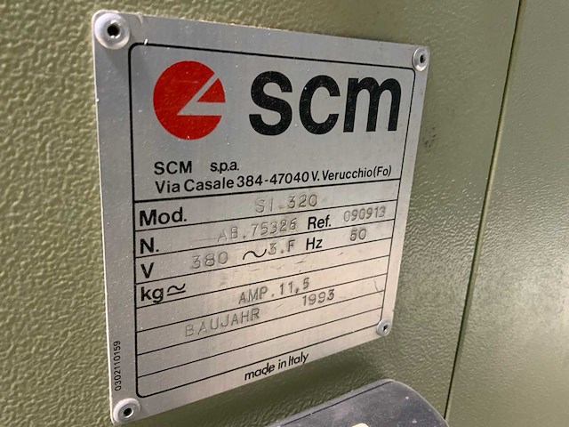 Scm si320 formaatcirkelzaagmachine met stofafzuiging - afbeelding 3 van  4
