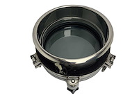 Scm stainless steel marine porthole with flood hatch d200mm - s00296.05.av - afbeelding 1 van  6