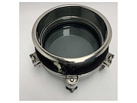 Scm stainless steel marine porthole with flood hatch d200mm - s00296.05.av - afbeelding 2 van  6