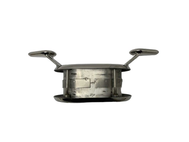 Scm stainless steel oval flower marine handle cleat / bolder - durable weatherproof grip for boats and ships - afbeelding 1 van  4