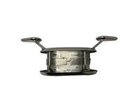 Scm stainless steel oval flower marine handle cleat / bolder - durable weatherproof grip for boats and ships - afbeelding 1 van  4