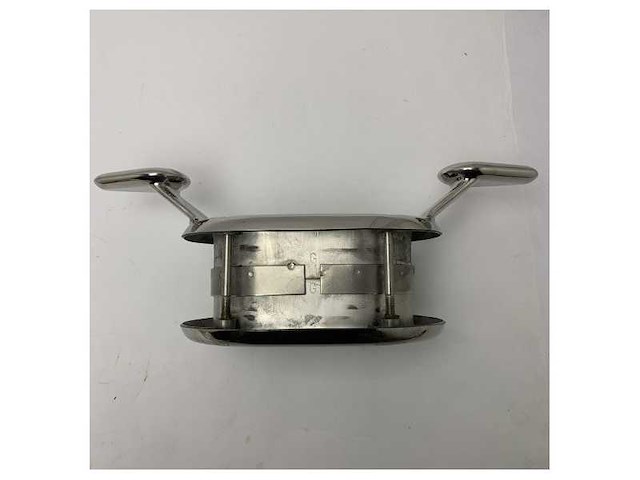 Scm stainless steel oval flower marine handle cleat / bolder - durable weatherproof grip for boats and ships - afbeelding 2 van  4