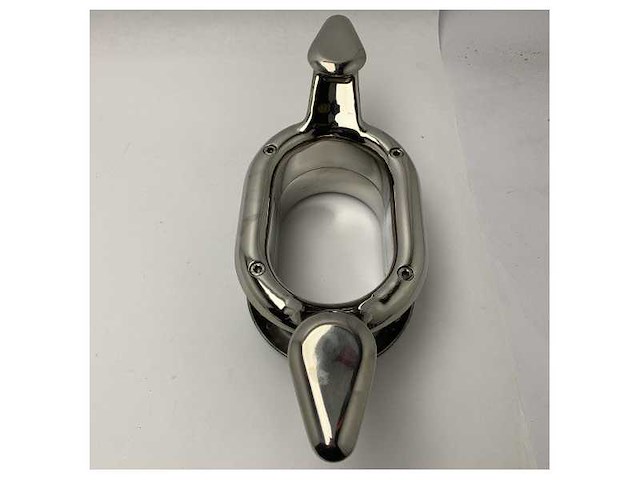 Scm stainless steel oval flower marine handle cleat / bolder - durable weatherproof grip for boats and ships - afbeelding 3 van  4