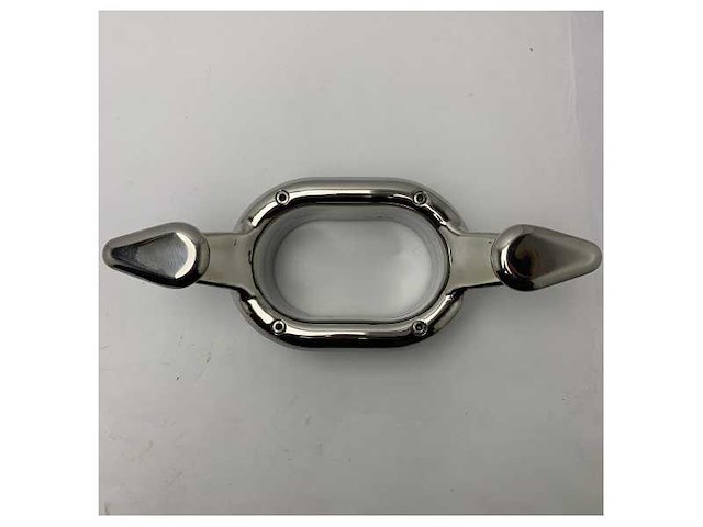 Scm stainless steel oval flower marine handle cleat / bolder - durable weatherproof grip for boats and ships - afbeelding 4 van  4