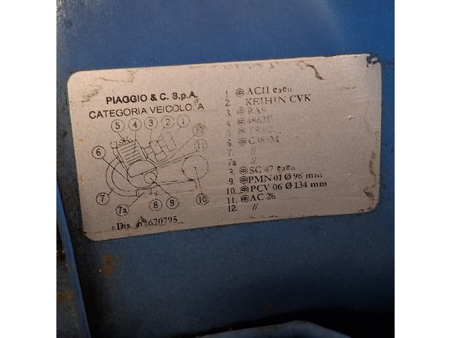 Scooter, piaggio, c53 - afbeelding 8 van  30