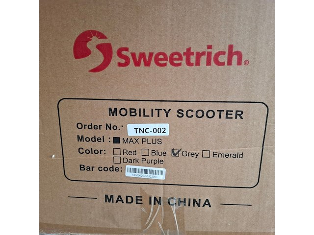 Scootmobiel, sweetrich, max plus, grijs - afbeelding 5 van  13