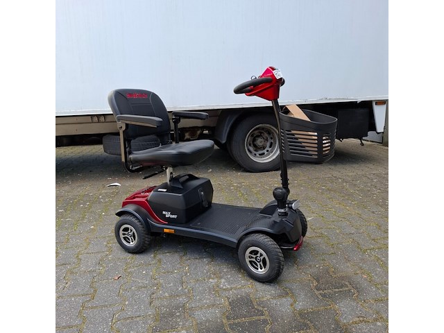 Scootmobiel, sweetrich, max sport, rood - afbeelding 7 van  13