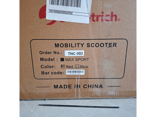 Scootmobiel, sweetrich, max sport, rood - afbeelding 3 van  11