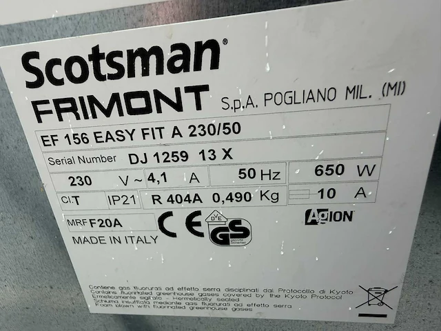 Scotsman - ef 156 easy - scherfijsmachine - afbeelding 5 van  5