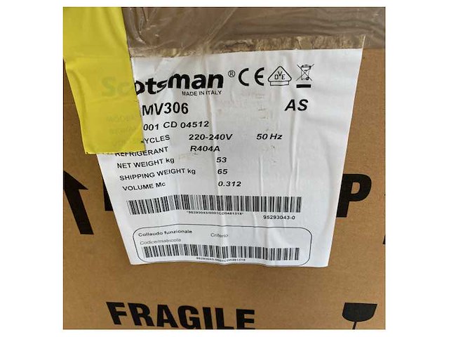 Scotsman mv306as 155 kg/day ice maker 230v - afbeelding 3 van  7