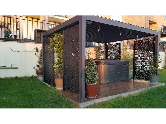Screens with envy - moucharabiya - scherm - terrace-screens 16mm (3x) - afbeelding 4 van  8