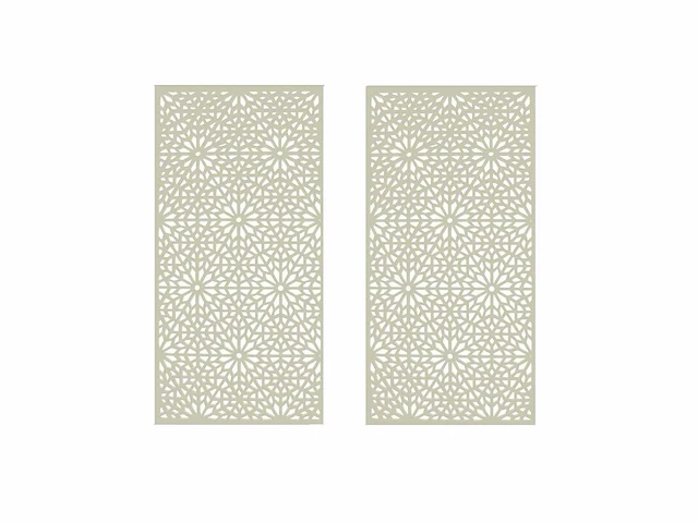 Screens with envy - moucharabiya terrasscherm 1800x900x5mm (2x) - afbeelding 1 van  3
