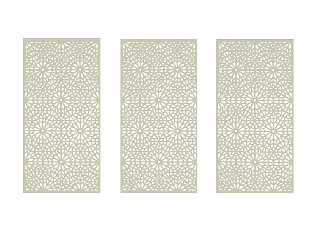 Screens with envy - moucharabiya terrasscherm 1800x900x5mm (3x) - afbeelding 1 van  3