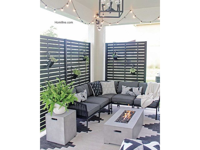 Screens with envy - slat - scherm - terrace screen (2x) - afbeelding 2 van  2
