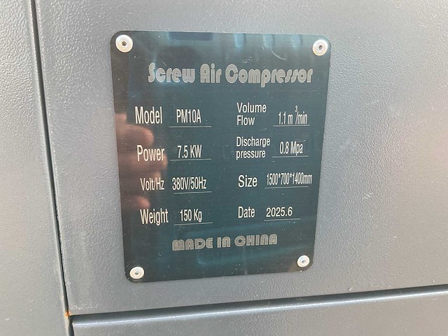 Screw air compressor pm10a schroefcompressor - afbeelding 4 van  16
