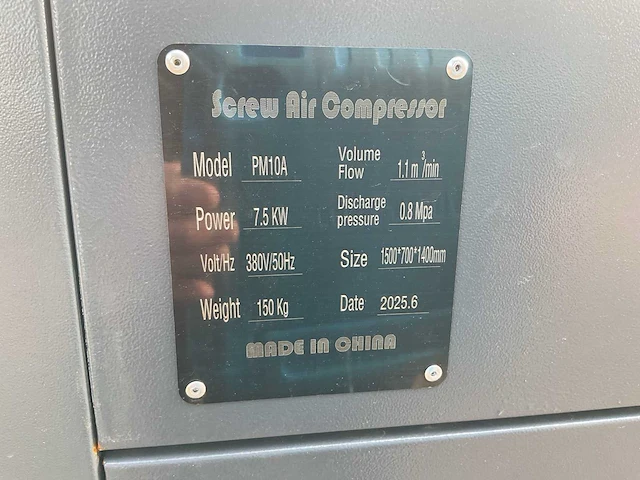 Screw air compressor pm10a schroefcompressor - afbeelding 5 van  18