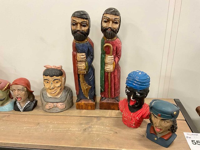 Sculpturen / gapers decoratiemateriaal (15x) - afbeelding 2 van  7