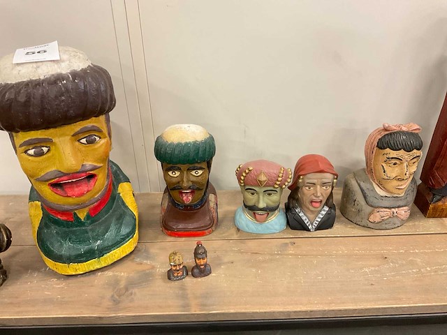 Sculpturen / gapers decoratiemateriaal (15x) - afbeelding 5 van  7