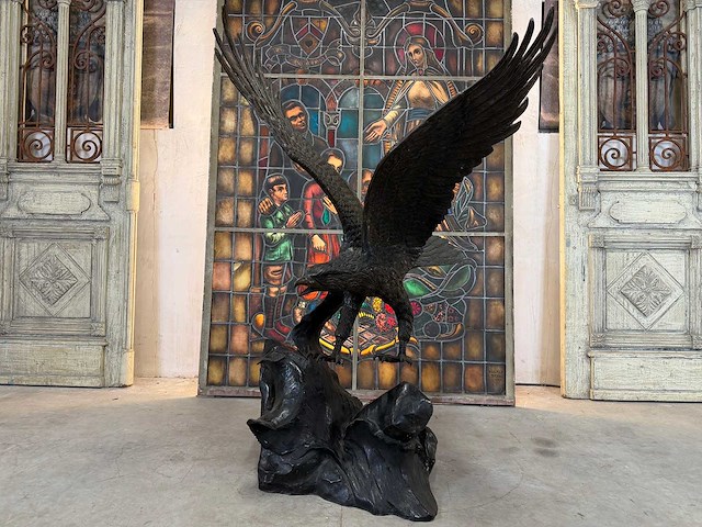 Sculptuur brons adelaar - afbeelding 1 van  6