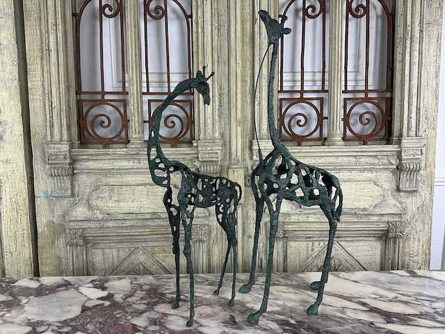 Sculptuur giraf(2x) - afbeelding 1 van  2