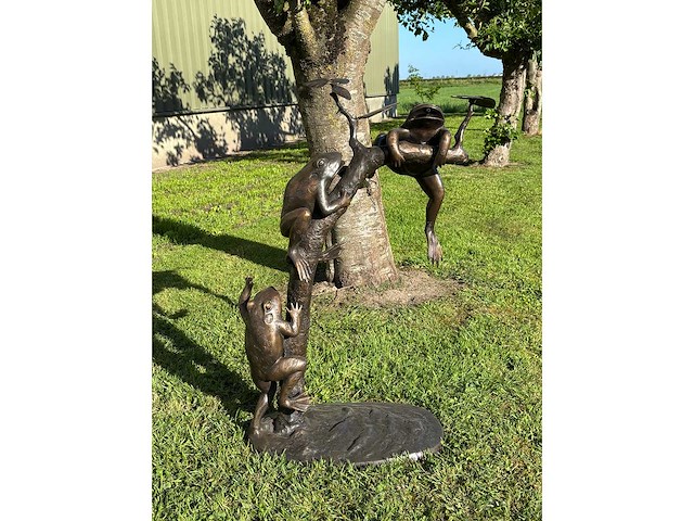 Sculptuur kikkers fontein - afbeelding 2 van  4