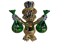 Sculptuur, lior24, dagobert duck, groen goud - afbeelding 1 van  6