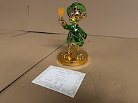 Sculptuur, lior24, dagobert duck, groen goud - afbeelding 2 van  6