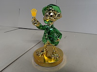 Sculptuur, lior24, dagobert duck, groen goud - afbeelding 3 van  6