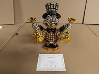 Sculptuur, lior24, dagobert duck, paars goud - afbeelding 2 van  6