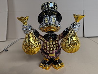 Sculptuur, lior24, dagobert duck, paars goud - afbeelding 3 van  6