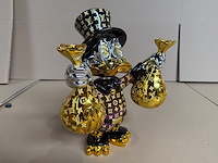 Sculptuur, lior24, dagobert duck, paars goud - afbeelding 4 van  6